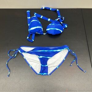 Ralph Lauren Women's Blue Tie-Dye Bikini